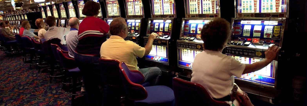 Row Of Slot Machines